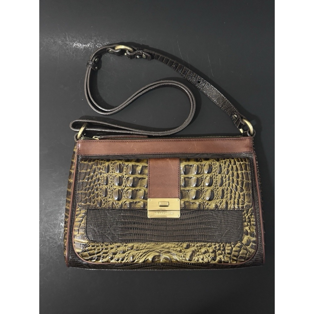 Brahmin Tri-Color Leather‎ Crossbody Bag